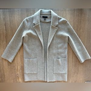 J. Crew Sophie Sweater Blazer in Heather Grey